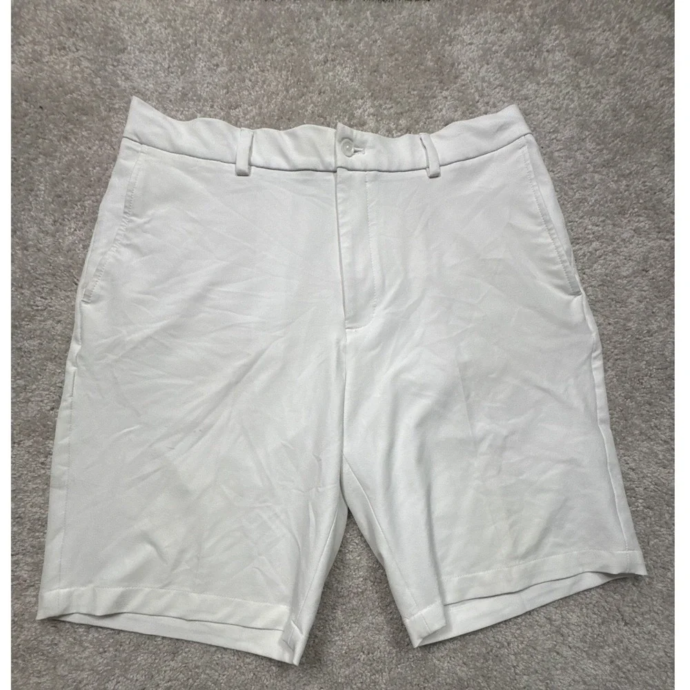 Walter Hagen Golf Shorts Mens 36 White Good 11 Majors Performance Athletic